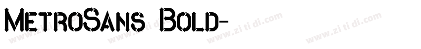 MetroSans Bold字体转换